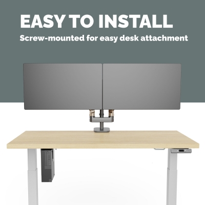 Suport DESK unitate PC Fellowes, Filex Thin Client Desk, negru